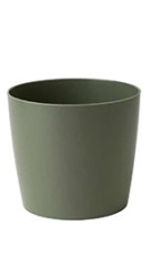 Горшок цветочный круглый зеленый шалфей D100мм 0.5л - фото
